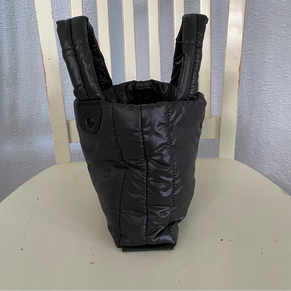 Daniella Lehavi Chic Quilt Black Puffer Vegan Tote Bag - Picture 3 of 10